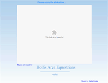 Tablet Screenshot of hollisareaequestrians.org